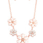 Fiercely Flowering - Copper - Paparazzi Necklace Image