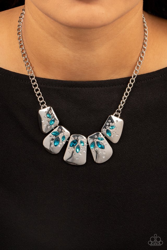 Jubilee Jingle - Blue - Paparazzi Necklace Image