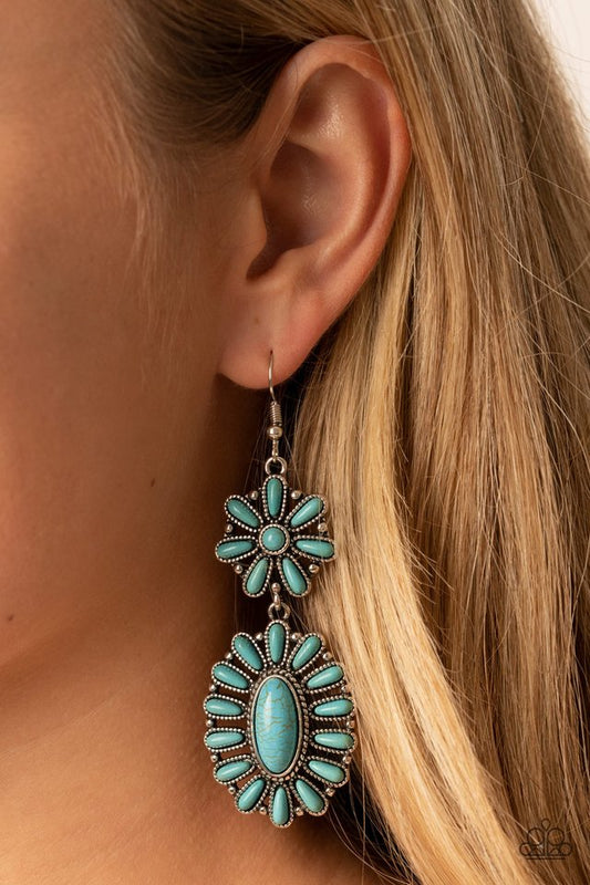 ​​Richly Rustler - Blue - Paparazzi Earring Image