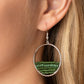 Head-Over-Horizons - Green - Paparazzi Earring Image