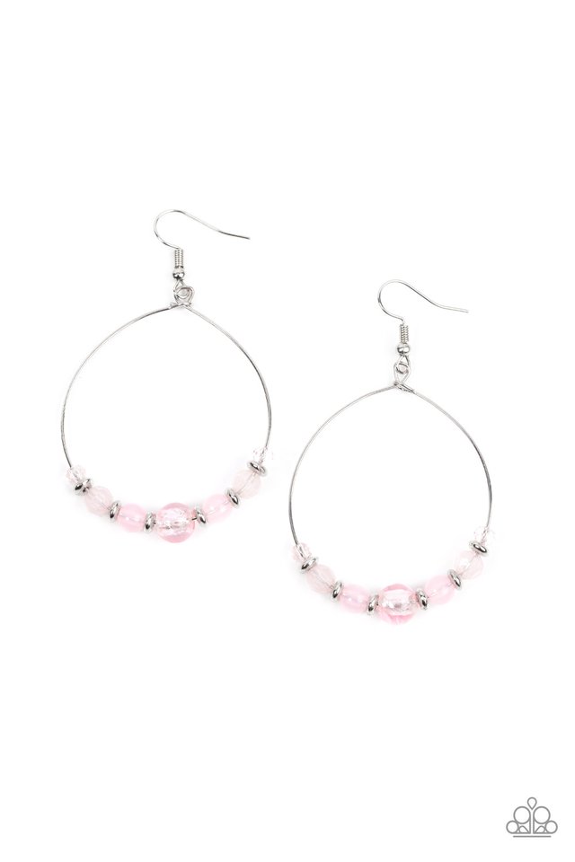 Ambient Afterglow - Pink - Paparazzi Earring Image