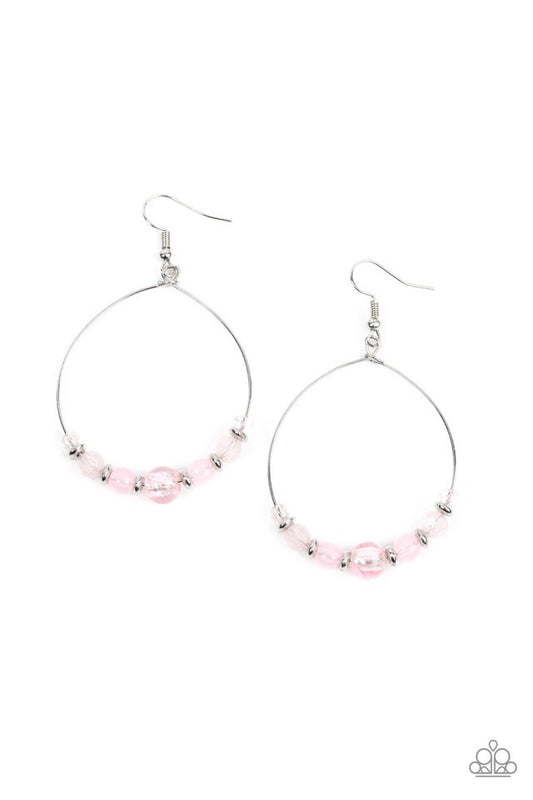 Ambient Afterglow - Pink - Paparazzi Earring Image