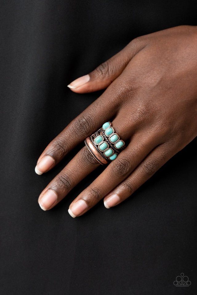 Mojave Monument - Copper - Paparazzi Ring Image