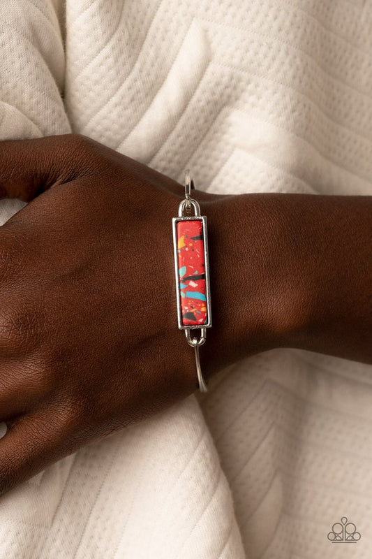 ​Terrazzo Tarot - Red - Paparazzi Bracelet Image