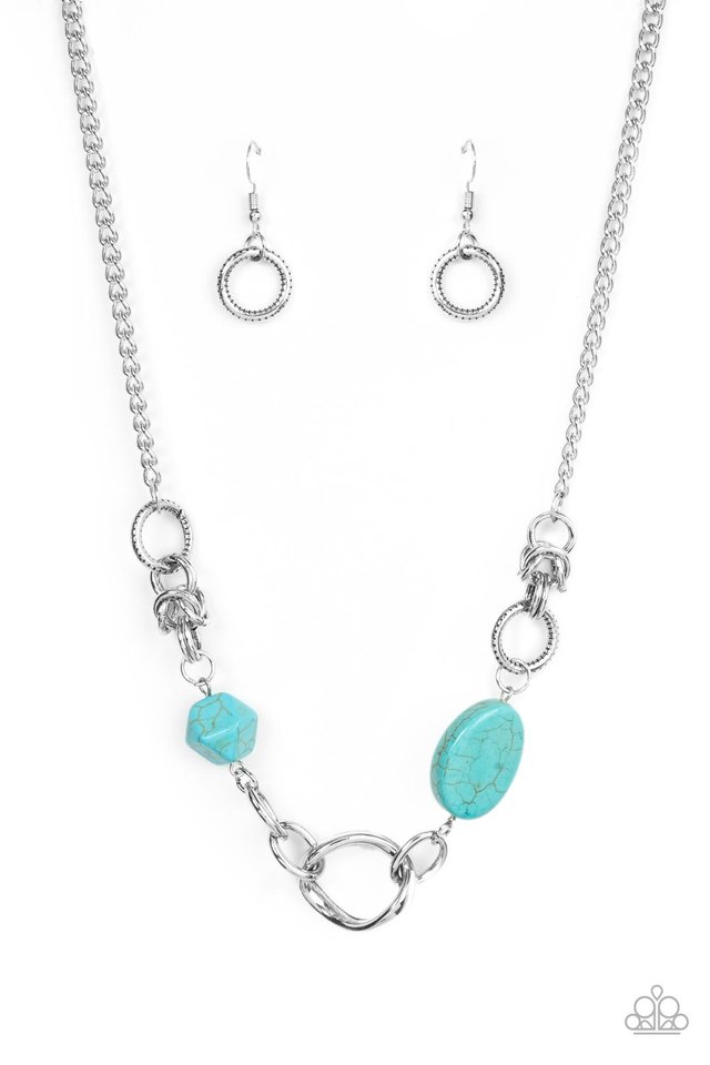 Sonoran Solo - Blue - Paparazzi Necklace Image