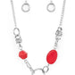 Sonoran Solo - Red - Paparazzi Necklace Image