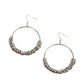 Retro Ringleader - Silver - Paparazzi Earring Image