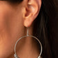 Retro Ringleader - Silver - Paparazzi Earring Image