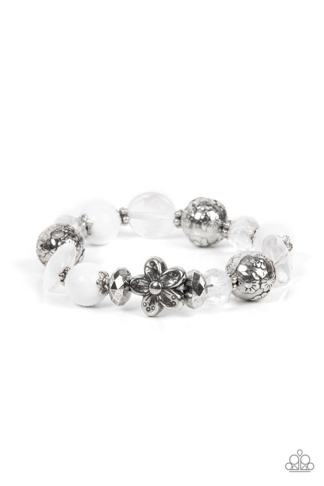 Pretty Persuasion - White - Paparazzi Bracelet Image