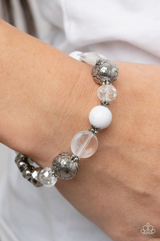 Pretty Persuasion - White - Paparazzi Bracelet Image