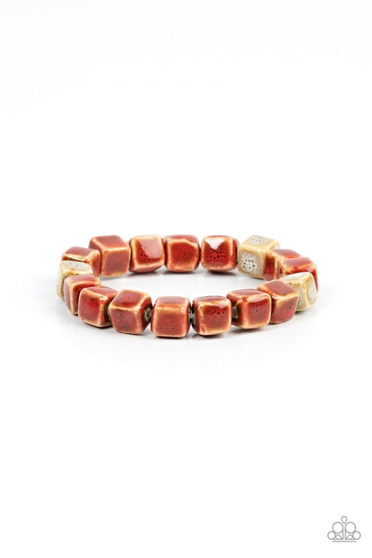 Glaze Craze - Red - Paparazzi Bracelet Image