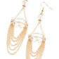 Ethereally Extravagant - Gold - Paparazzi Earring Image