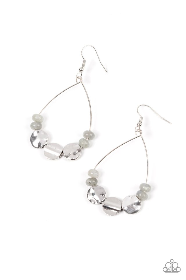 Tigris Treasure - Silver - Paparazzi Earring Image