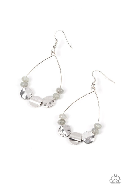 Tigris Treasure - Silver - Paparazzi Earring Image