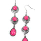 Tahoe Trailblazer - Pink - Paparazzi Earring Image