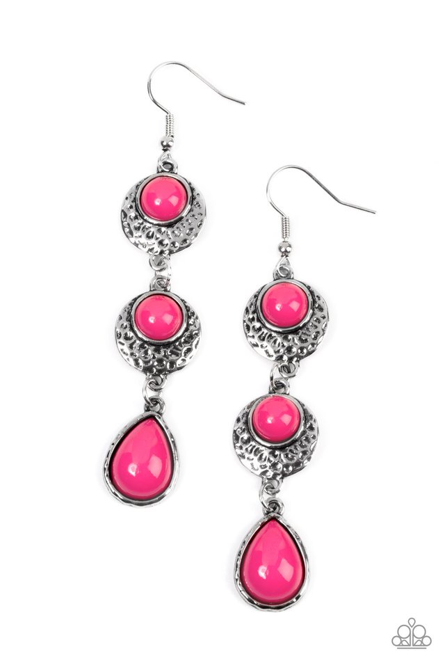 Tahoe Trailblazer - Pink - Paparazzi Earring Image