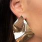 ​Modern Maverick - Gold - Paparazzi Earring Image