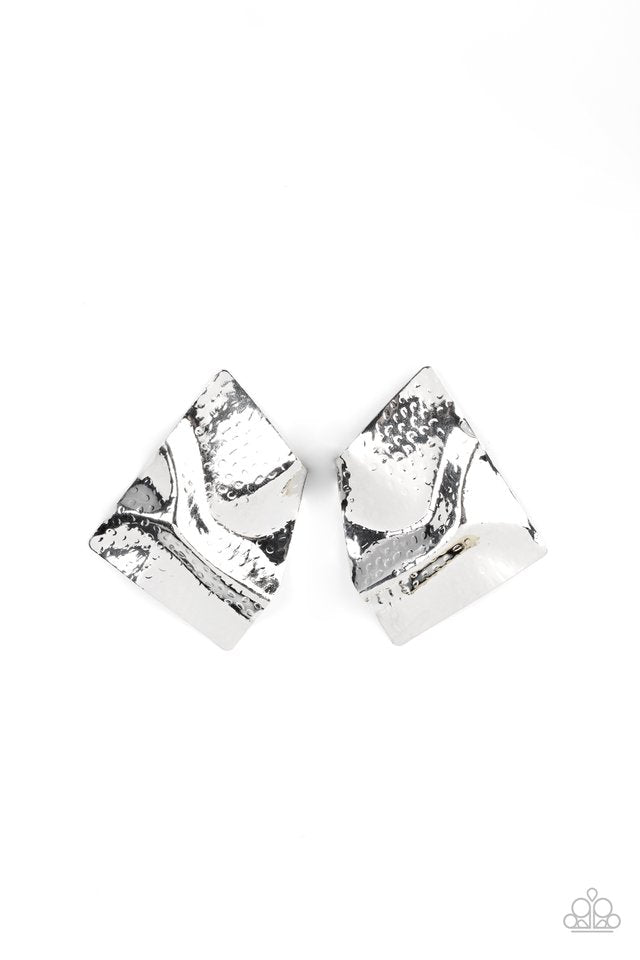 Modern Maverick - Silver - Paparazzi Earring Image