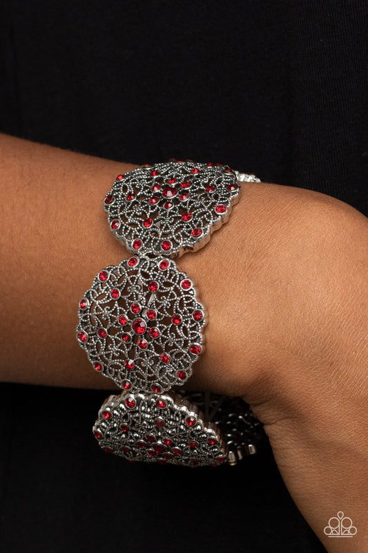 All in the Details - Red - Paparazzi Bracelet Image