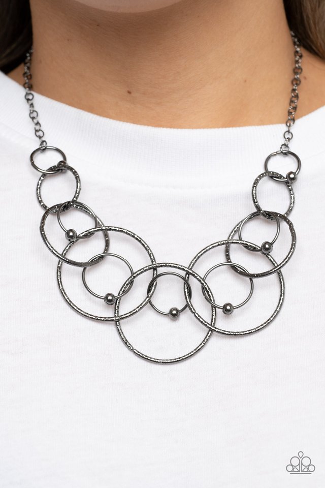 ​Encircled in Elegance - Black - Paparazzi Necklace Image