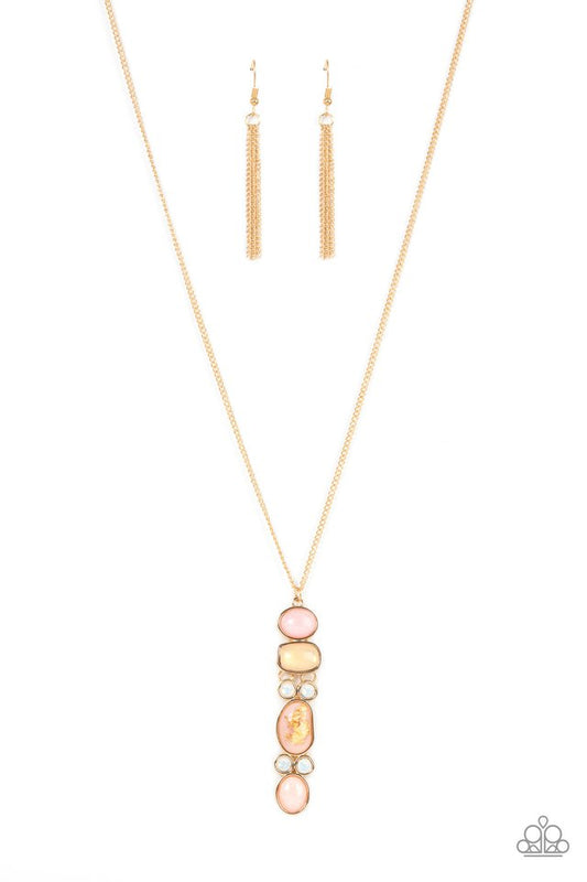 Totem Treasure - Pink - Paparazzi Necklace Image