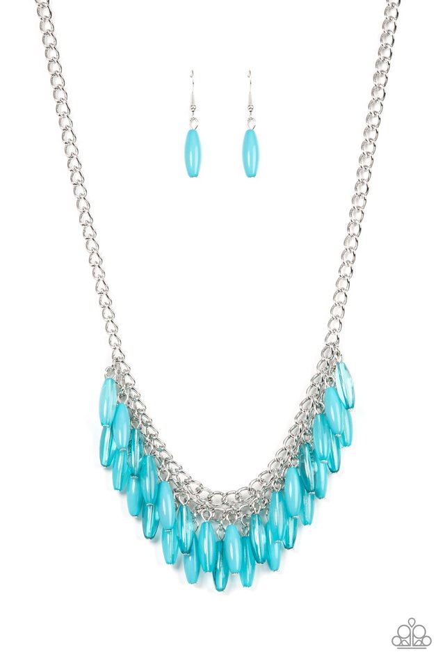 Beach House Hustle - Blue - Paparazzi Necklace Image