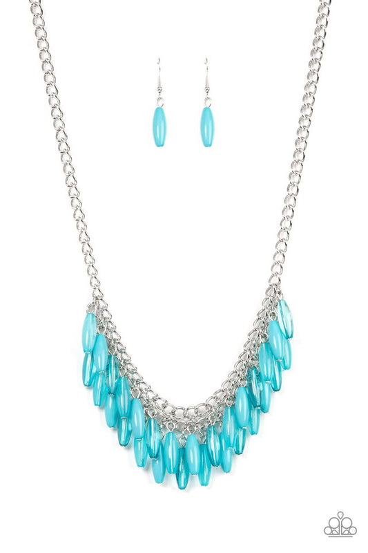 Beach House Hustle - Blue - Paparazzi Necklace Image