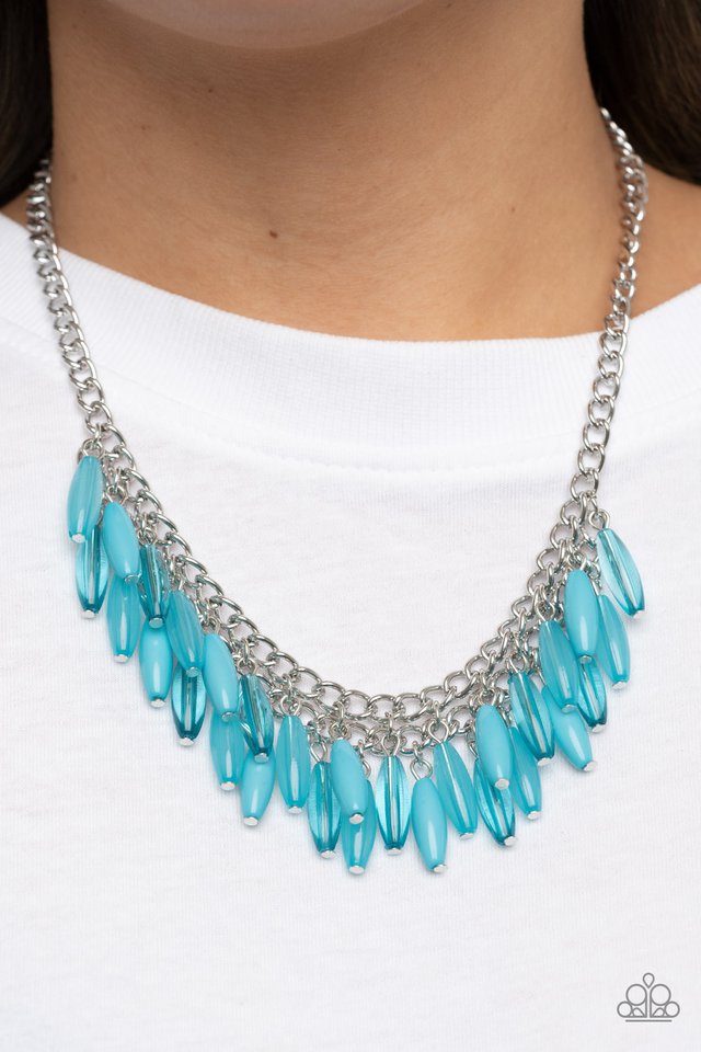 Beach House Hustle - Blue - Paparazzi Necklace Image