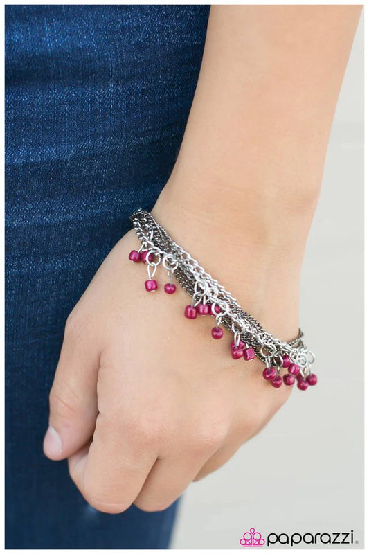 Paparazzi Bracelet ~ Road Trip - Pink