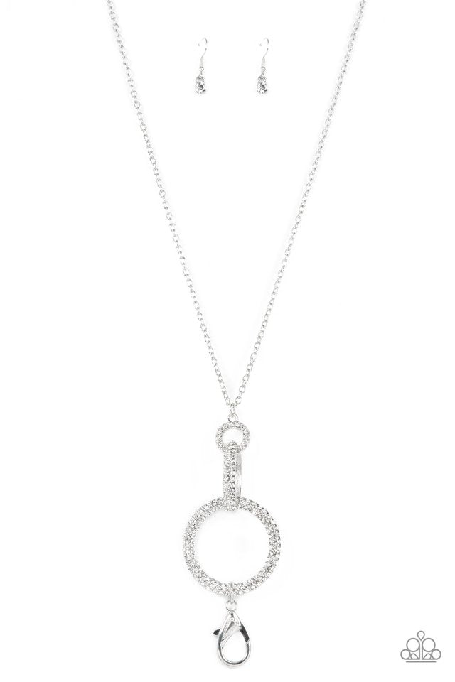 ​Radiant Ringleader - White - Paparazzi Necklace Image