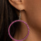 Head-Turning Halo - Pink - Paparazzi Earring Image