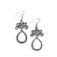 Brightly Blooming - White - Paparazzi Earring Image