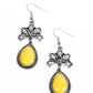 Brightly Blooming - Yellow - Paparazzi Earring Image