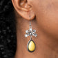 Brightly Blooming - Yellow - Paparazzi Earring Image