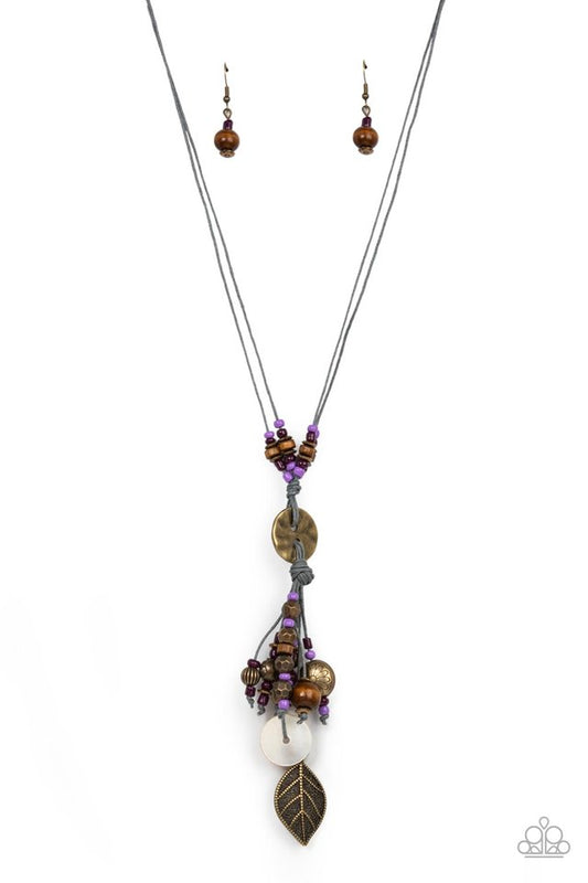 Knotted Keepsake - Purple - Paparazzi Necklace Image