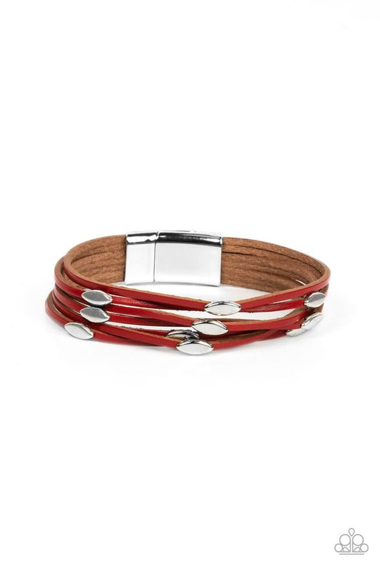 ​Cruise Control Soul - Red - Paparazzi Bracelet Image