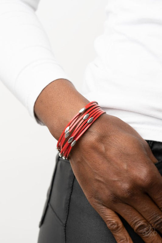 ​Cruise Control Soul - Red - Paparazzi Bracelet Image