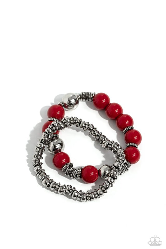 Walk This SWAY - Red - Paparazzi Bracelet Image