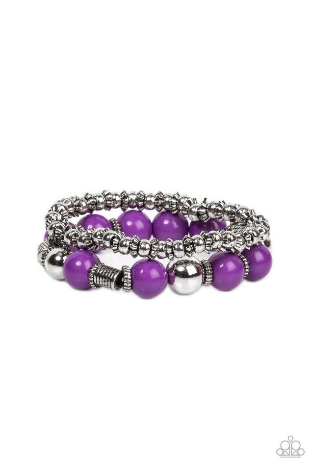 Walk This SWAY - Purple - Paparazzi Bracelet Image