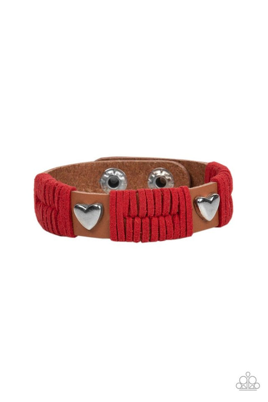 Lusting for Wanderlust - Red - Paparazzi Bracelet Image