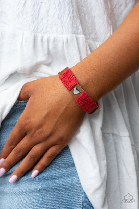 Lusting for Wanderlust - Red - Paparazzi Bracelet Image