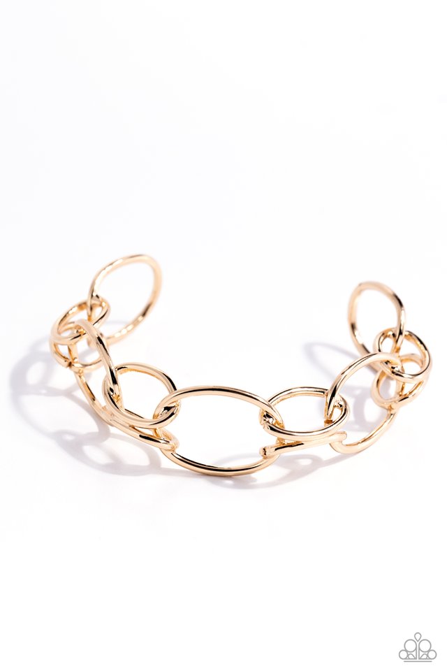 ​LINK or Swim - Gold - Paparazzi Bracelet Image