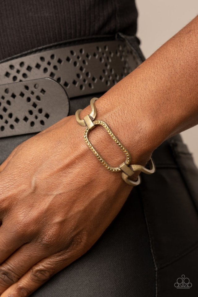 ​Civic Chic - Brass - Paparazzi Bracelet Image