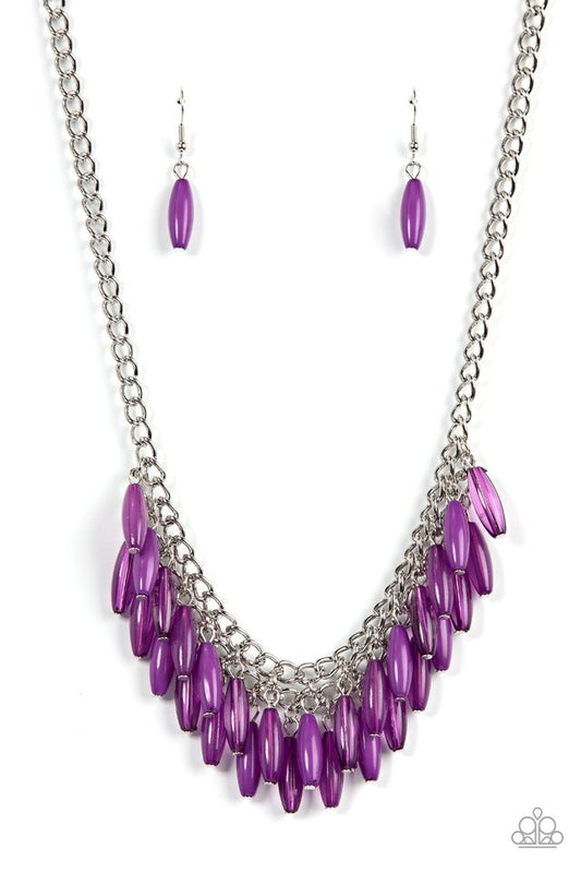 Beach House Hustle - Purple - Paparazzi Necklace Image