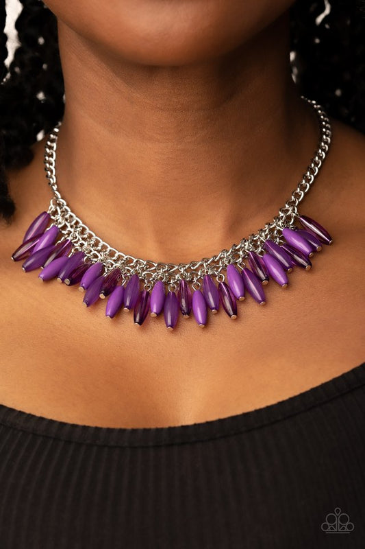 Beach House Hustle - Purple - Paparazzi Necklace Image