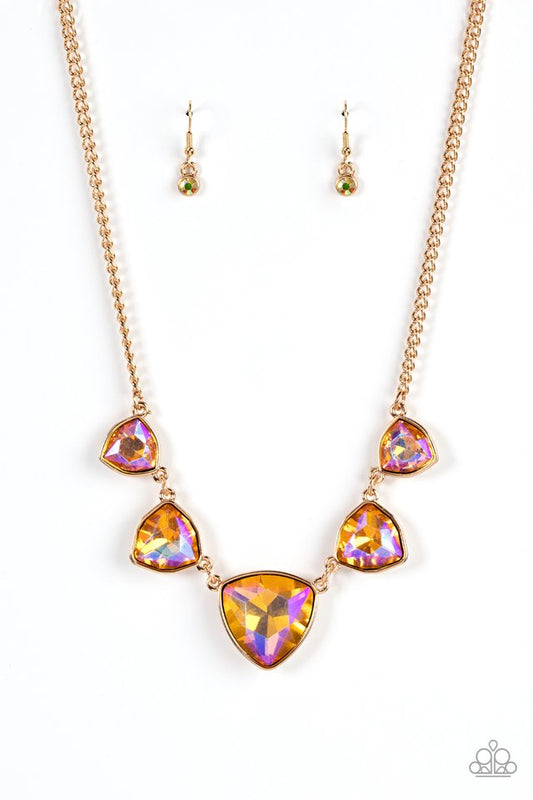 ​Cosmic Constellations - Gold - Paparazzi Necklace Image