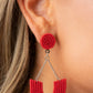 Make it RAINBOW - Red - Paparazzi Earring Image