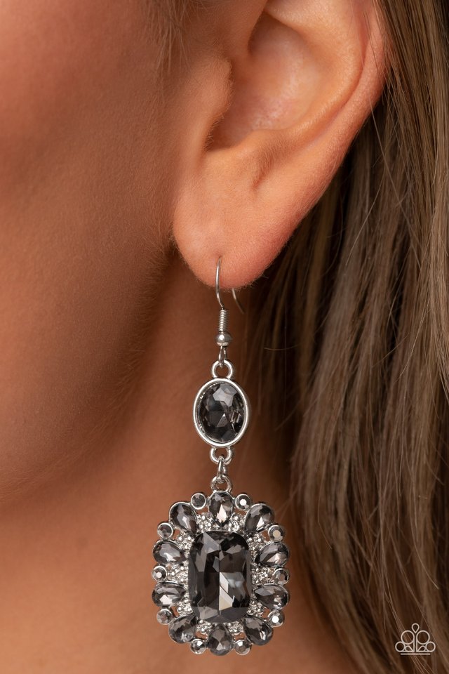 Capriciously Cosmopolitan - Silver - Paparazzi Earring Image