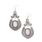 Panama Palace - Silver - Paparazzi Earring Image