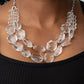 Icy Illumination - White - Paparazzi Necklace Image